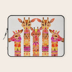 Giraffes - Fiery Palette Laptop Sleeve Gallery Image 1