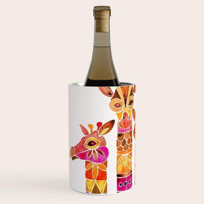 Giraffes - Fiery Palette Wine Chiller Gallery Image 2