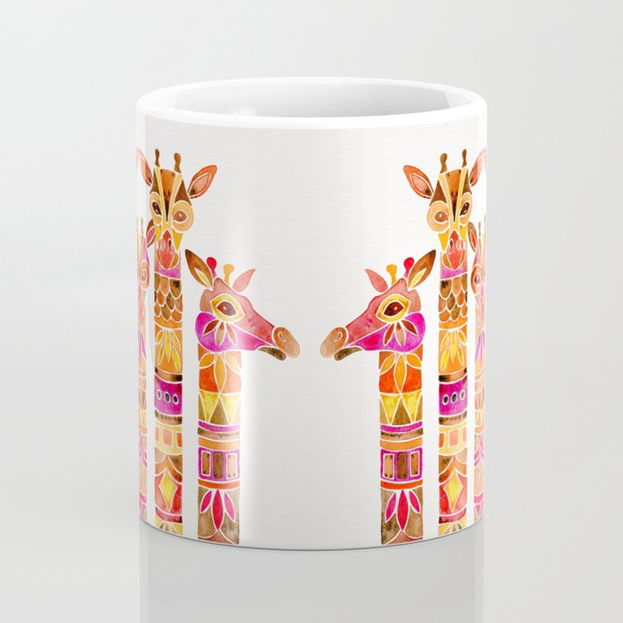 Giraffes - Fiery Palette Coffee Mug Gallery Image 4