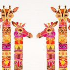 Giraffes - Fiery Palette Coffee Mug Gallery Image 2