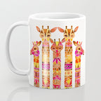 Giraffes - Fiery Palette Coffee Mug Gallery Image 3