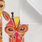 Giraffes - Fiery Palette Wall Tapestry Gallery Image 3