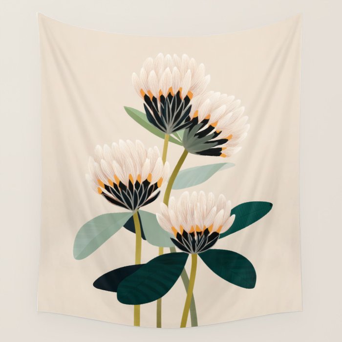 Soft Botanica Wall Tapestry Gallery Image 4