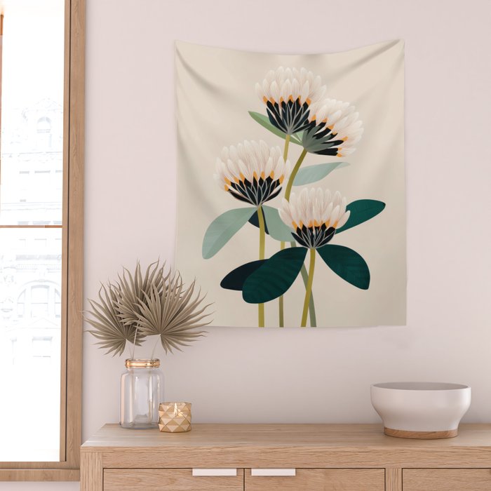 Soft Botanica Wall Tapestry Gallery Image 2