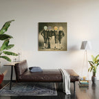 Modern Fashion Wood Wall Art Gallery Image 2