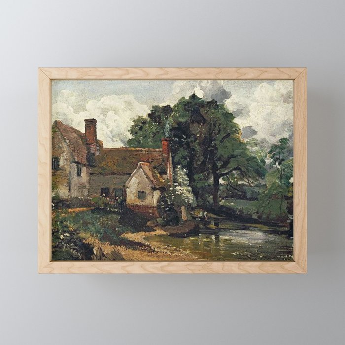 Vintage painting of a house by John Constable Mini Art Print Gallery Image 1