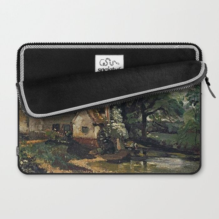 Vintage painting of a house by John Constable Laptop Sleeve Gallery Image 2