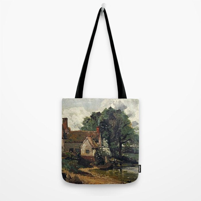 Vintage painting of a house by John Constable Tote Bag Gallery Image 2