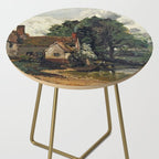 Vintage painting of a house by John Constable Side Table Gallery Image 2