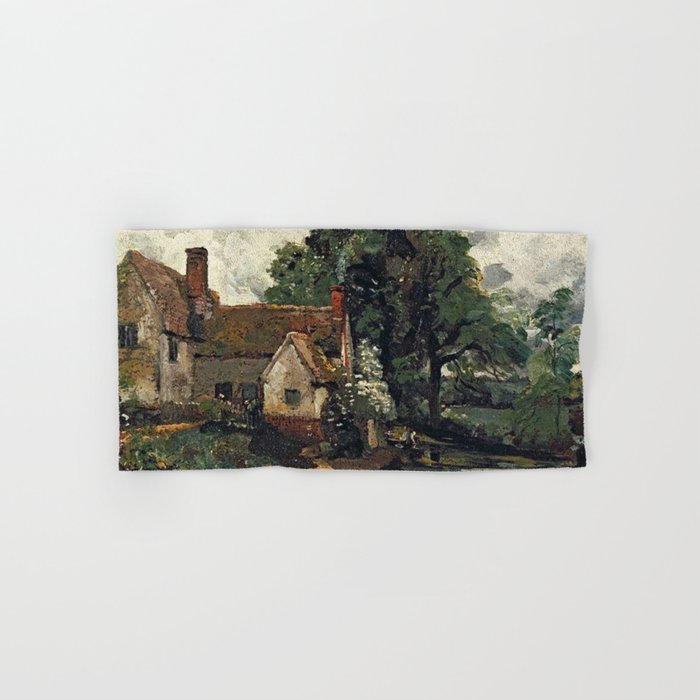 Vintage painting of a house by John Constable Bath Towel Gallery Image 1