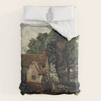 Vintage painting of a house by John Constable Comforter Gallery Image 6