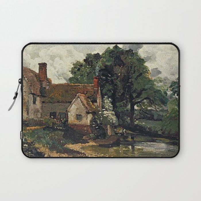 Vintage painting of a house by John Constable Laptop Sleeve Gallery Image 1