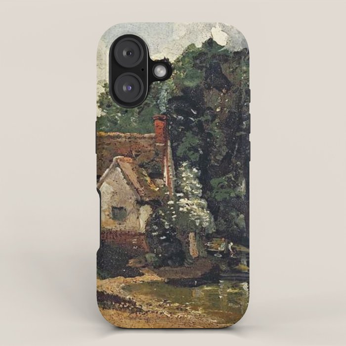 Vintage painting of a house by John Constable iPhone Case Gallery Image 1
