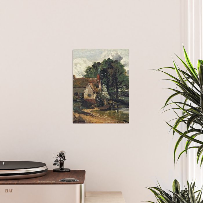 Vintage painting of a house by John Constable Poster Gallery Image 2