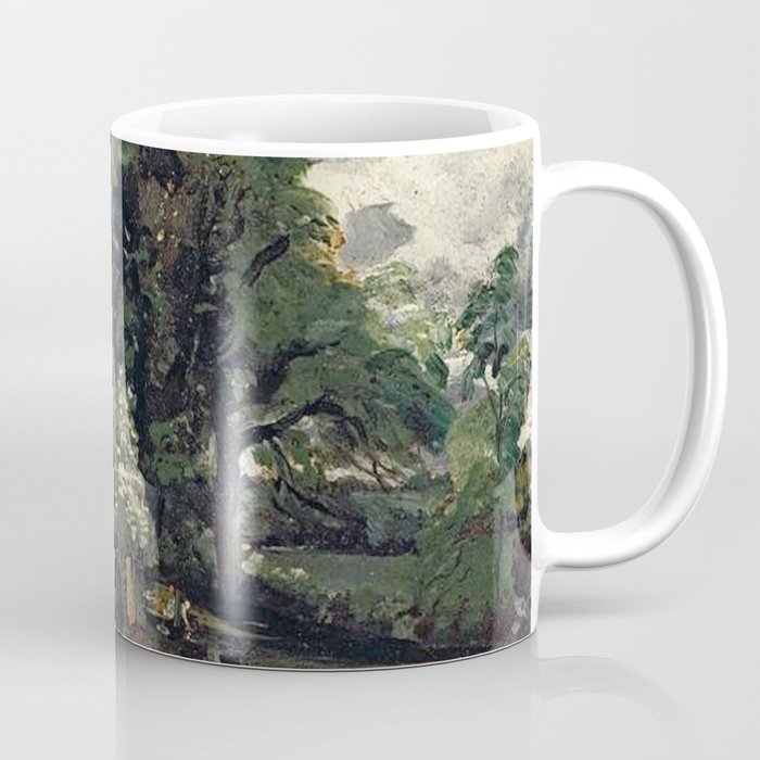 Vintage painting of a house by John Constable Coffee Mug Gallery Image 1