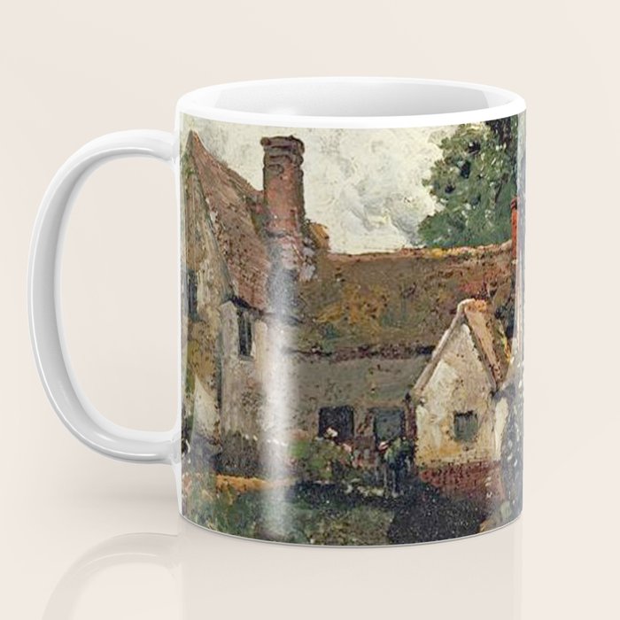 Vintage painting of a house by John Constable Coffee Mug Gallery Image 3