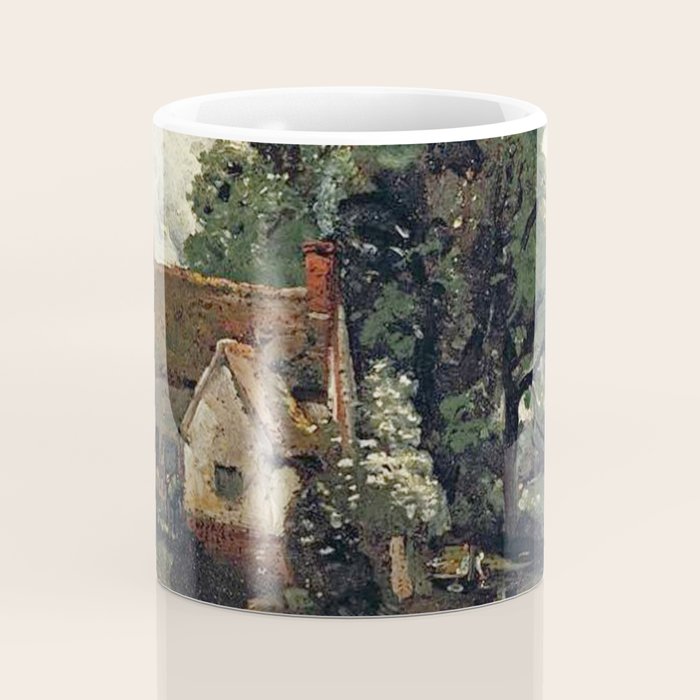 Vintage painting of a house by John Constable Coffee Mug Gallery Image 4