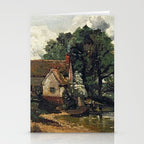 Vintage painting of a house by John Constable Stationery Card Gallery Image 2