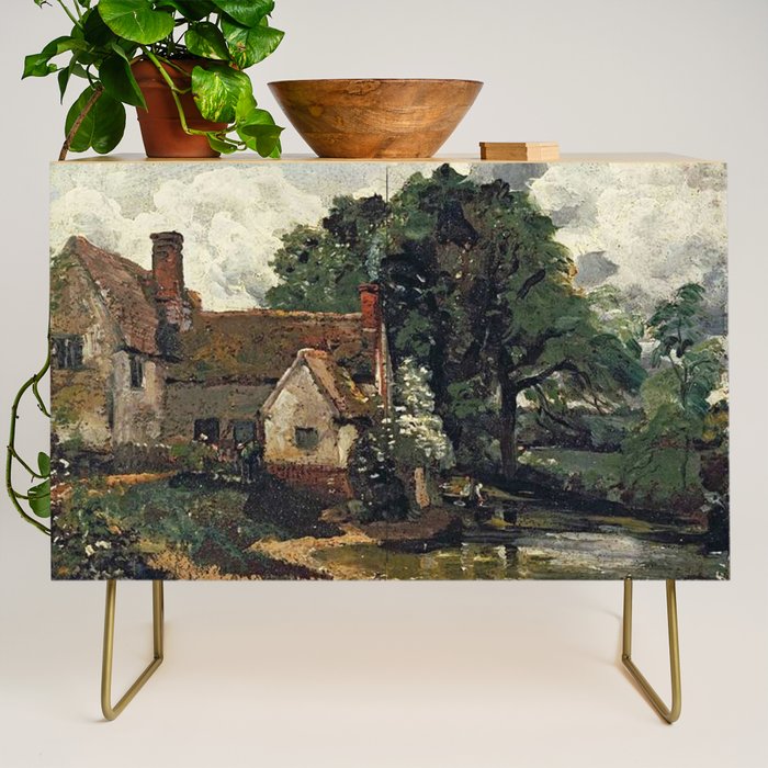 Vintage painting of a house by John Constable Credenza Gallery Image 1