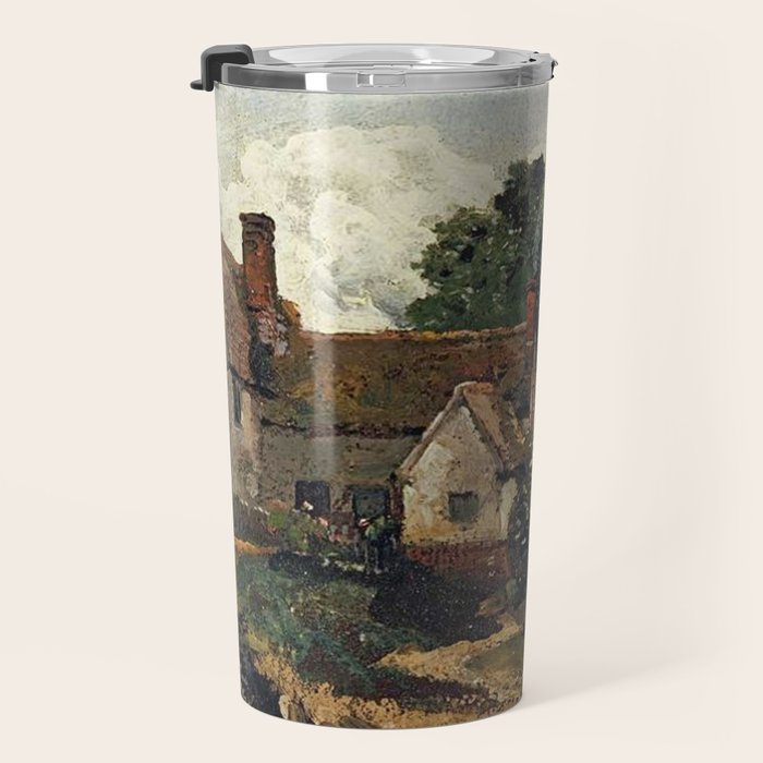Vintage painting of a house by John Constable Travel Mug Gallery Image 3