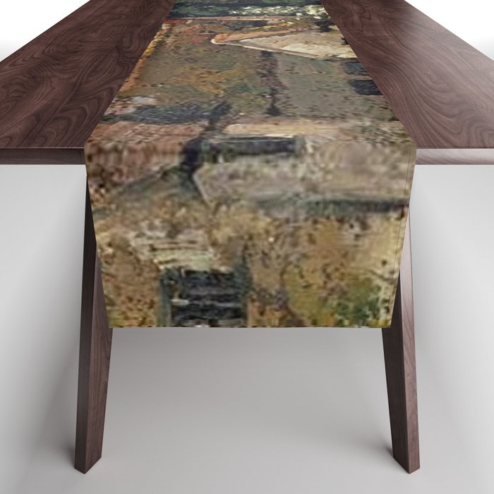 Vintage painting of a house by John Constable Table Runner Gallery Image 1
