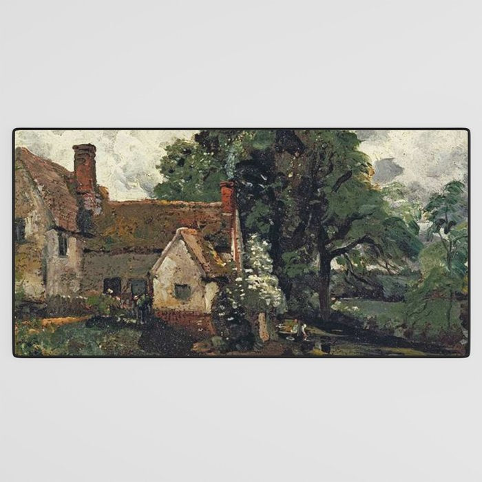 Vintage painting of a house by John Constable Desk Mat Gallery Image 3
