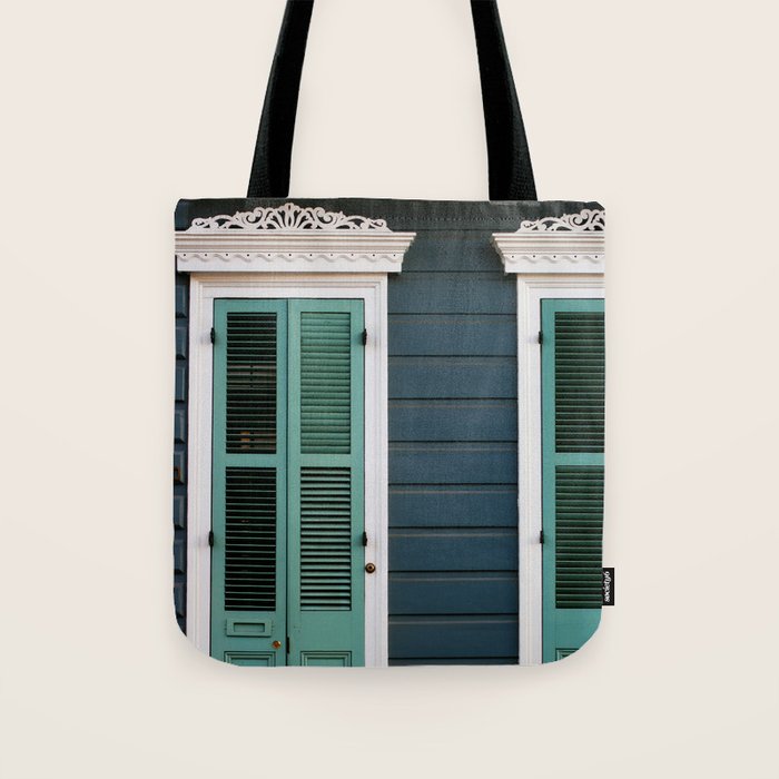 New Orleans Creole Cottage Tote Bag Gallery Image 1