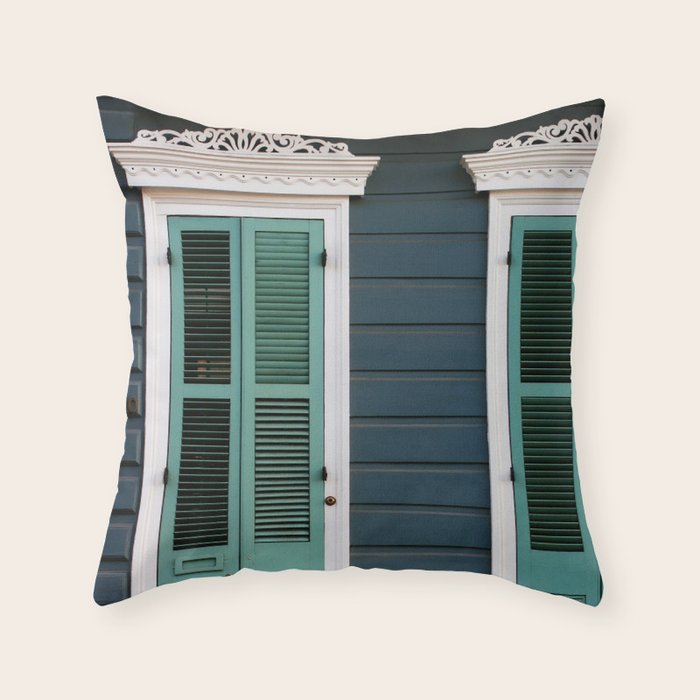 New Orleans Creole Cottage Throw Pillow Gallery Image 6