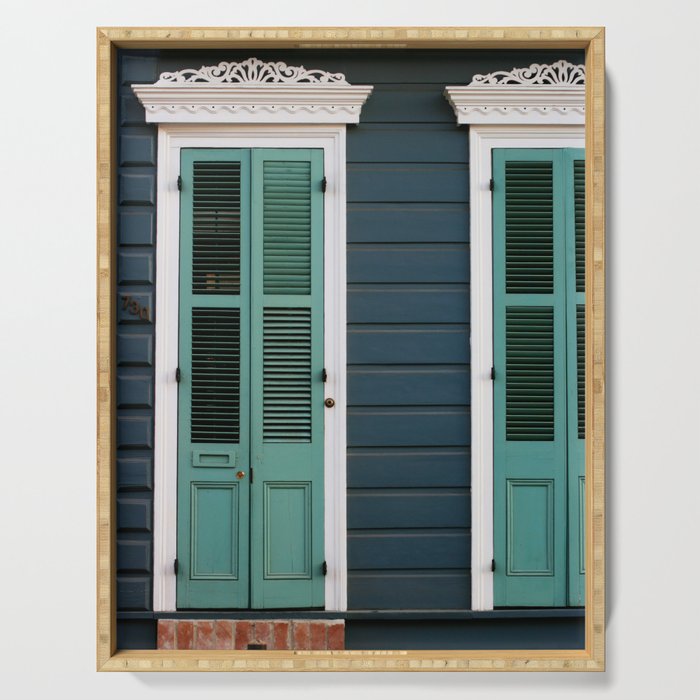 New Orleans Creole Cottage Serving Tray Gallery Image 1