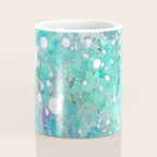 Blue Green Dreamy Marble, Minimal Abstract Pastel Graphic Design Eclectic Bohemian Painting Texture Coffee Mug Gallery Image 4