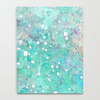 Blue Green Dreamy Marble, Minimal Abstract Pastel Graphic Design Eclectic Bohemian Painting Texture Notebook Gallery Image 4