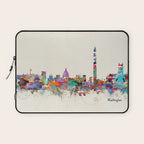 Washington dc skyline Laptop Sleeve Gallery Image 1