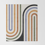 Bold Curvature Stripes VIII Throw Blanket Gallery Image 2
