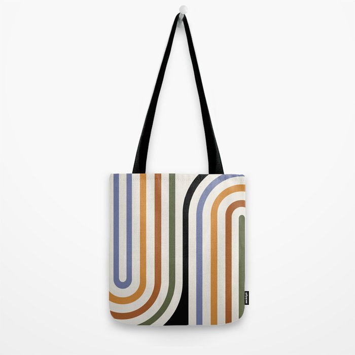 Bold Curvature Stripes VIII Tote Bag Gallery Image 2