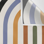 Bold Curvature Stripes VIII Wall Tapestry Gallery Image 3