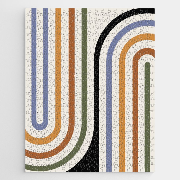 Bold Curvature Stripes VIII Jigsaw Puzzle Gallery Image 1