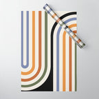 Bold Curvature Stripes VIII Wrapping Paper Gallery Image 1