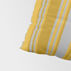Dark Gray, Dark Goldenrod, and Goldenrod Colored Pattern of Stripes Pillow Sham Gallery Image 4