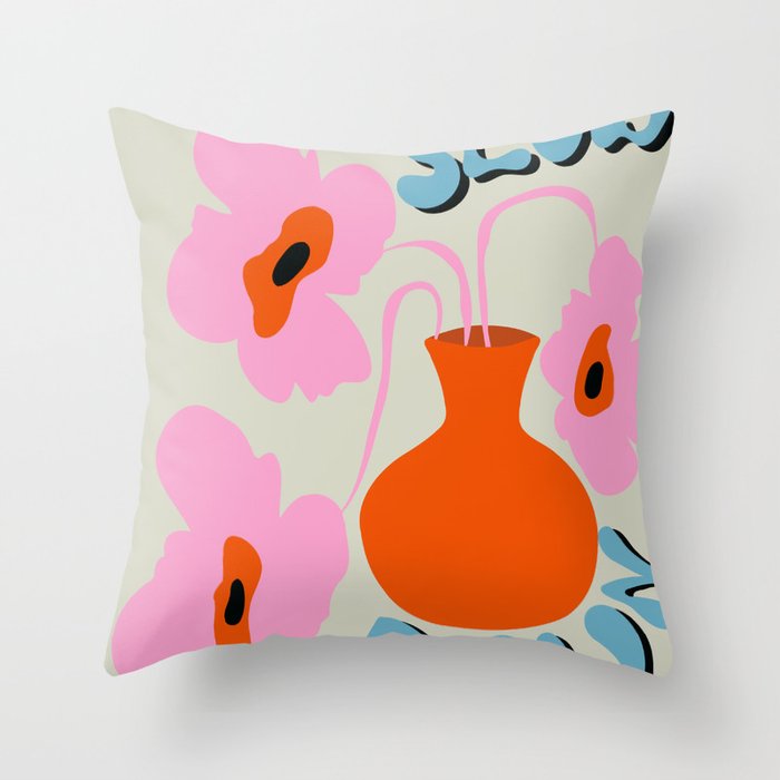 Slow Down Throw Pillow Gallery Image 1