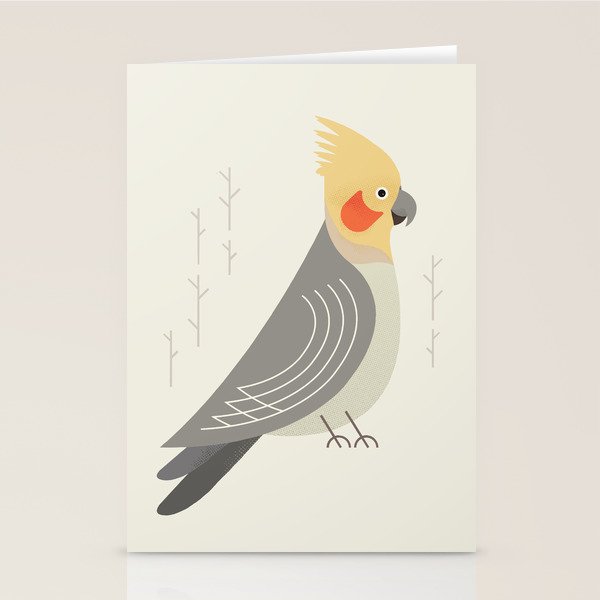 Cockatiel, Bird of Australia Stationery Card Gallery Image 2