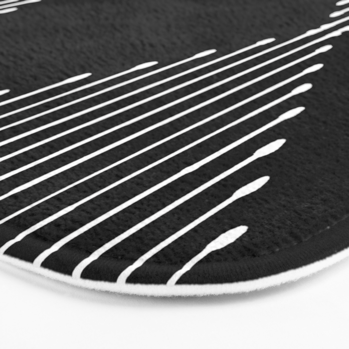 Geo (Black) Bath Mat Gallery Image 3