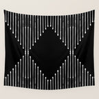 Geo (Black) Wall Tapestry Gallery Image 4