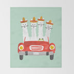 The four amigos Throw Blanket Gallery Image 2