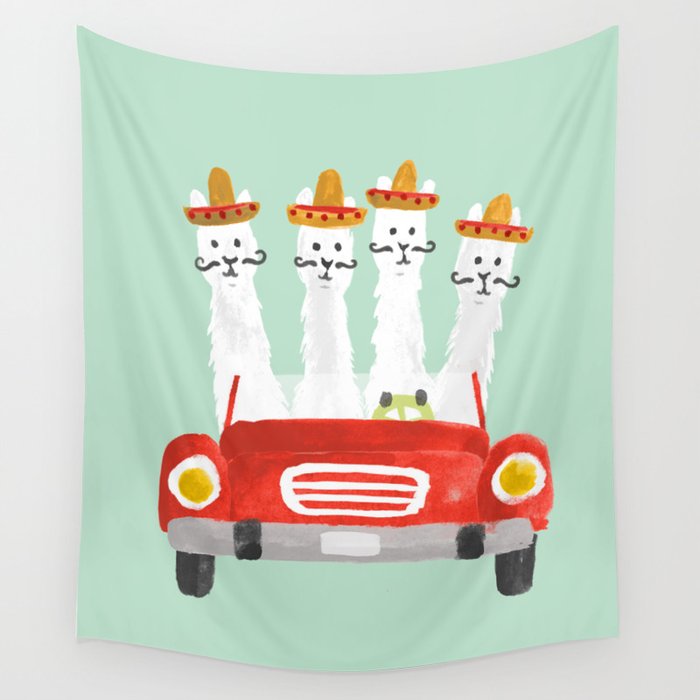 The four amigos Wall Tapestry Gallery Image 4