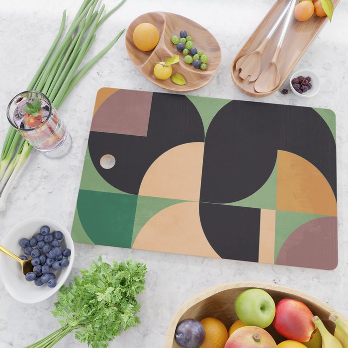 Geometric Shapes 251 Cutting Board Gallery Image 2