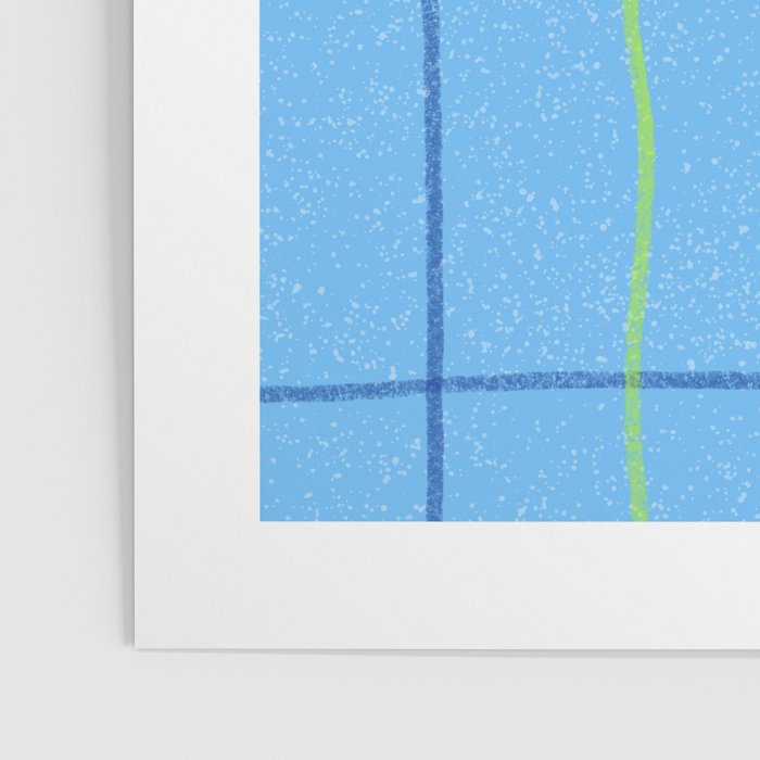 Textured Picnic Pattern in Sky Blue Poster Gallery Image 3