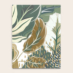 Wild Tropical Prints, Green and Gold Notebook Gallery Image 4