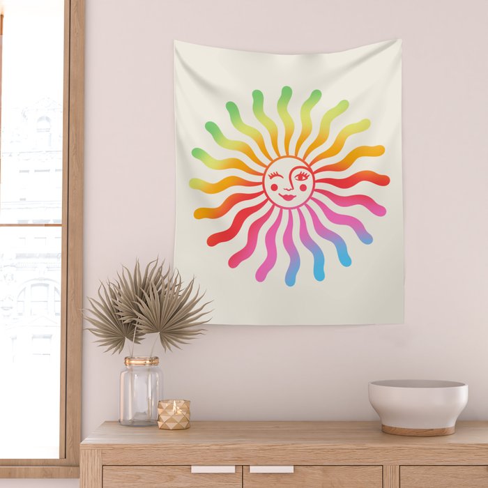 Pride Sun Wall Tapestry Gallery Image 2