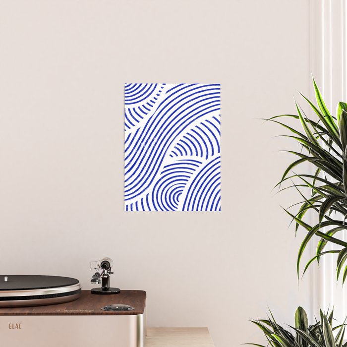 blue summer lines Poster Gallery Image 2