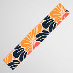 Abstract vintage flower art pattern Table Runner Gallery Image 3